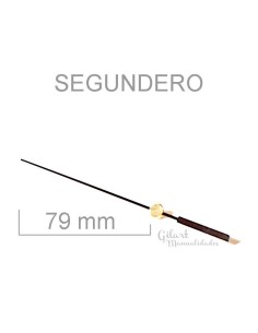 Segunderos relojes aluminio negros 79 mm. Elegancia y contraste.