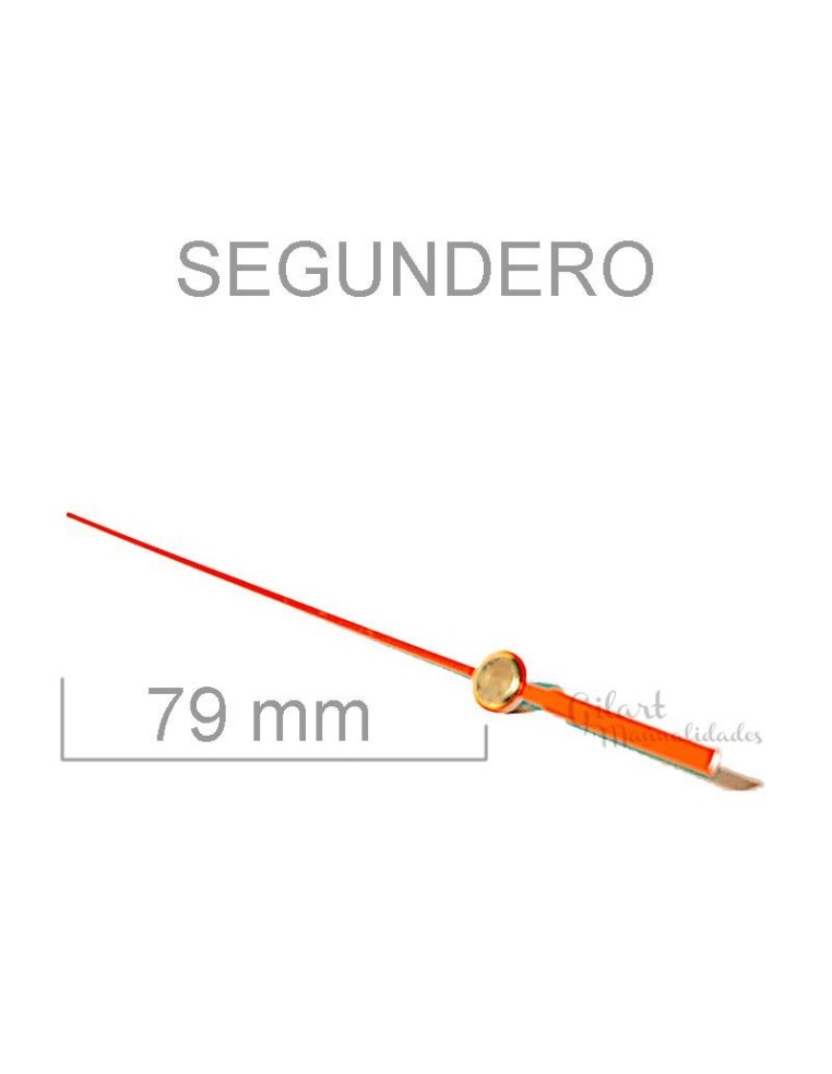 Segunderos relojes aluminio rojos 79 mm. Pasión y energía.