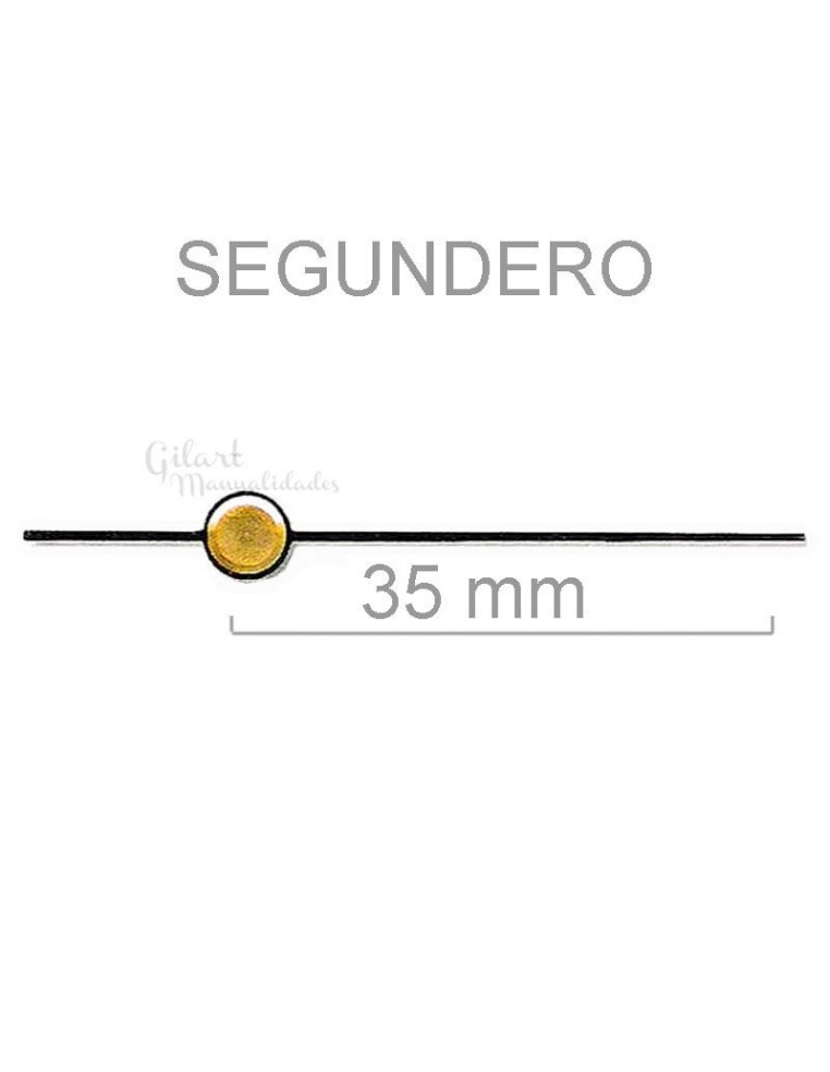 Segunderos relojes aluminio 35 mm negros para diseños elegantes y modernos.