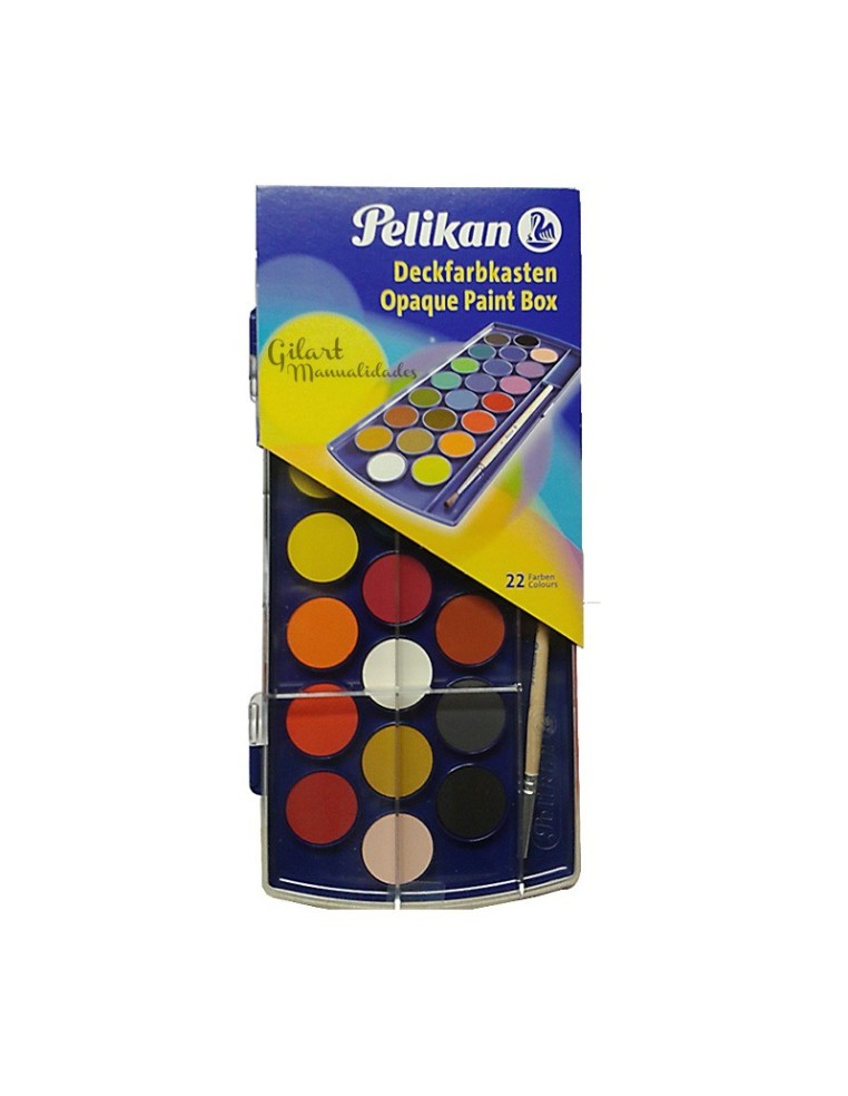 Acuarela pelikan 22 pastillas con pincel