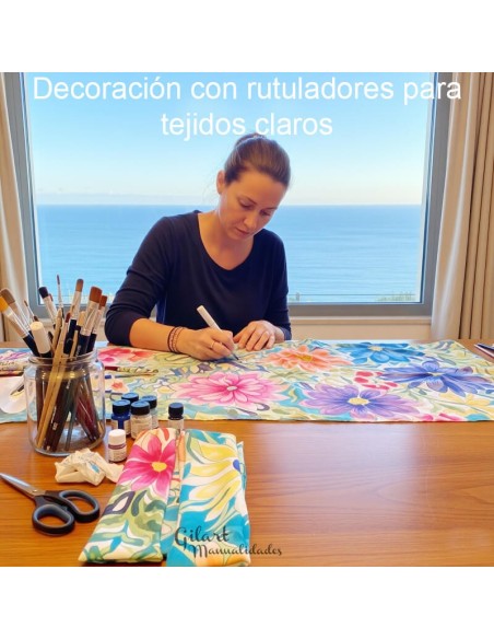 Crea arte en tela con Fabric textil Pebeo. Diseños únicos y llenos de color.