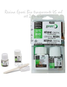 Resina Epoxi Pebeo Gedeo 45 ml. Kit para crear piezas transparentes y brillantes.