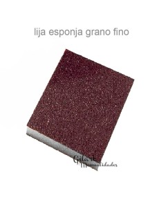 Esponja lija fina de doble cara, ideal para lijar y lograr un acabado perfecto en madera, metal o pintura.