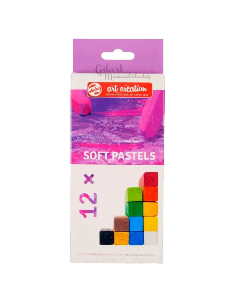 Set de pasteles suaves Talens Art Creation 12 barritas cuadradas vibrantes