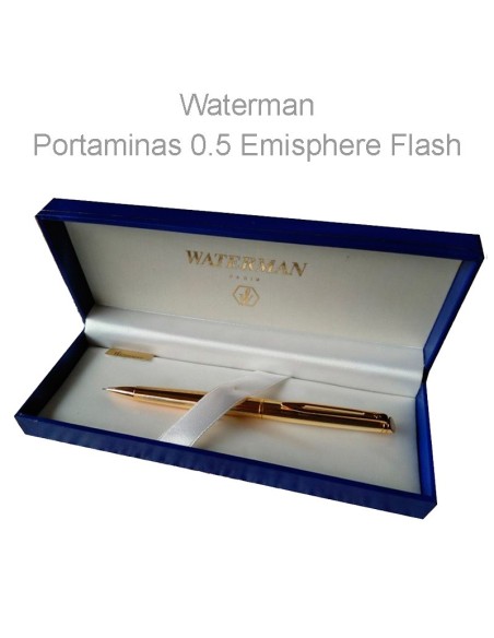 Portaminas Waterman Hemisphere Flash oro 14k para escritura y dibujo de calidad premium. Portaminas Waterman Hemisphere Flash oro 14k para escritura y dibujo de calidad premium.