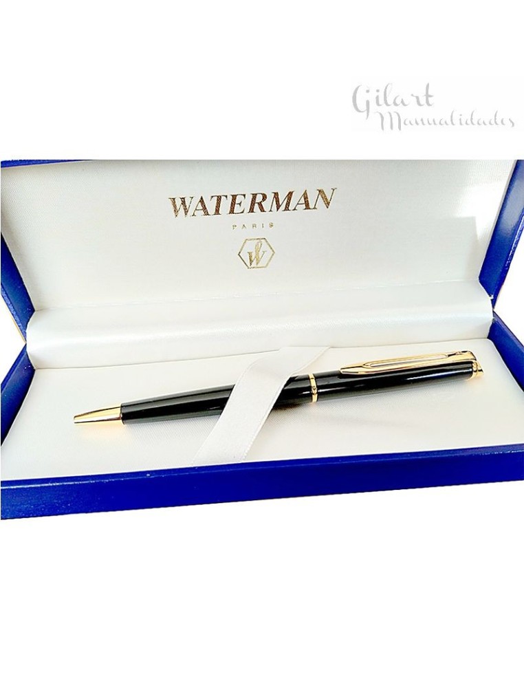 Bolígrafo Waterman Hemisphere laca negra. Un instrumento de escritura elegante y sofisticado.