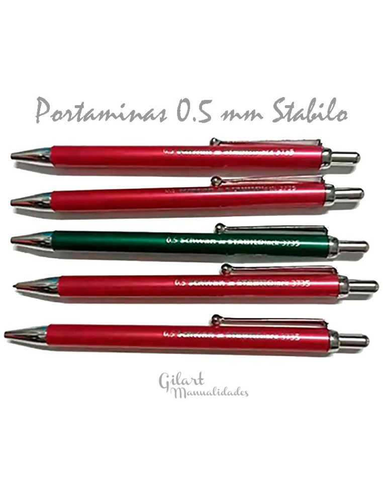 Portaminas Stabilo Lack 3735 0.5 mm para dibujo técnico, bocetos y escritura precisa.