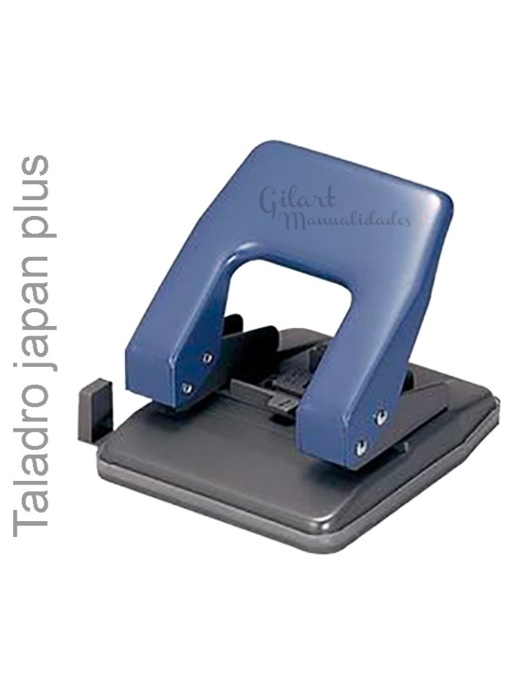 Taladro de oficina Plus N.º 420 para perforar papel y cartulina.