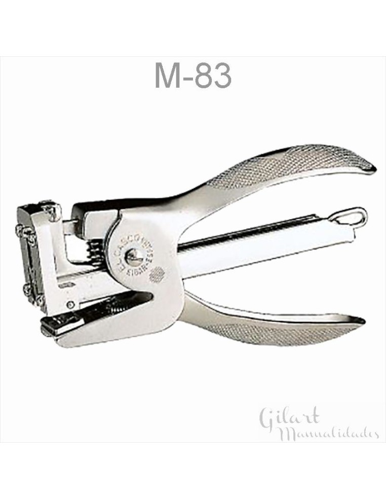 Grapadora tenaza El Casco M-83 cromo mate, elegante y funcional.