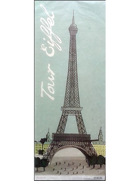 Papel de arroz para decoupage Stamperia Torre Eiffel para manualidades y bellas artes Papel de arroz para decoupage Stamperia Torre Eiffel para manualidades y bellas artes
