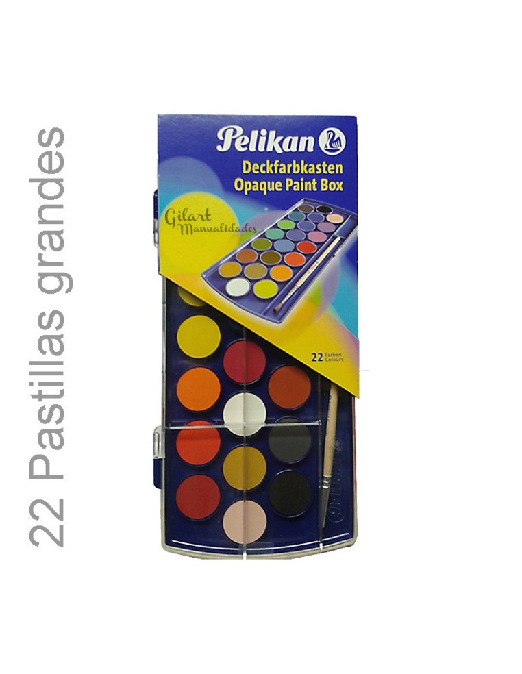 Acuarela Pelikan 22 pastillas con pincel para artistas y estudiantes