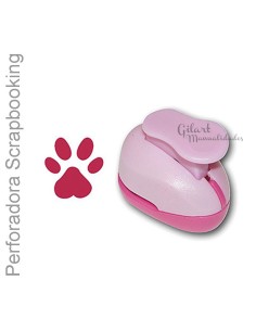 Perforadora huella mini Stamperia para scrapbooking, ideal para papel y goma Eva.