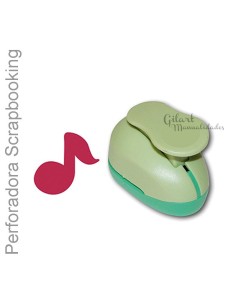 Perforadora nota musical mini Stamperia para scrapbooking y manualidades con papel y goma Eva .