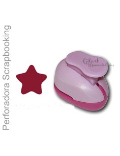 Perforadora estrella mini Stamperia para scrapbooking y manualidades con papel y goma Eva.