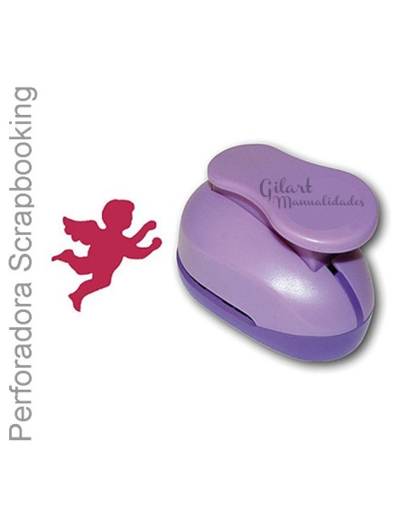 Perforadora ángel mediana Stamperia para scrapbooking, ideal para papel, cartulina  y Goma Eva.