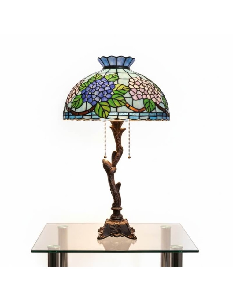 Pie lámpara árbol estilo Tiffany 31 cm ideal para bases decorativas