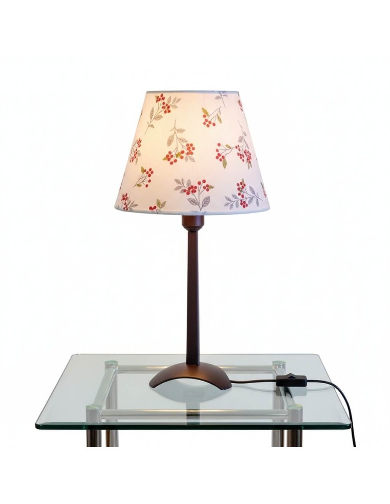 Pie de Lámpara triángulo marrón 31 cm para montar lámparas de mesa elegantes