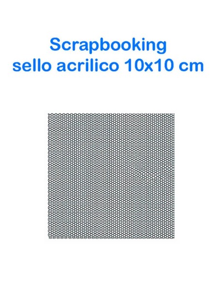 Sello acrílico Stamperia de 10x10cm con diseño de textura para scrapbooking.