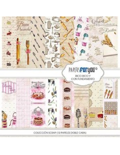 Bloc de papel Papers For You Rico Rico y con Fundamento, para álbumes de recetas.