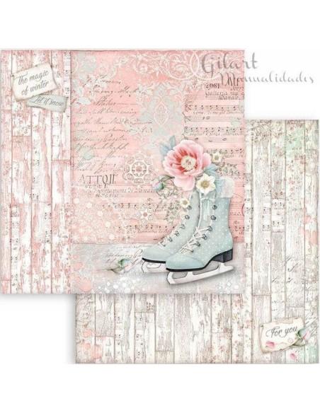 La magia del invierno en patines de hielo, un dulce regalo para deslizarse. La magia del invierno en patines de hielo, un dulce regalo para deslizarse.