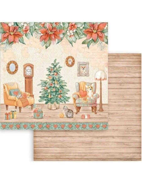 Acogedor rincón navideño con gatito y perro. ¡Perfecto para tus proyectos! Acogedor rincón navideño con gatito y perro. ¡Perfecto para tus proyectos!