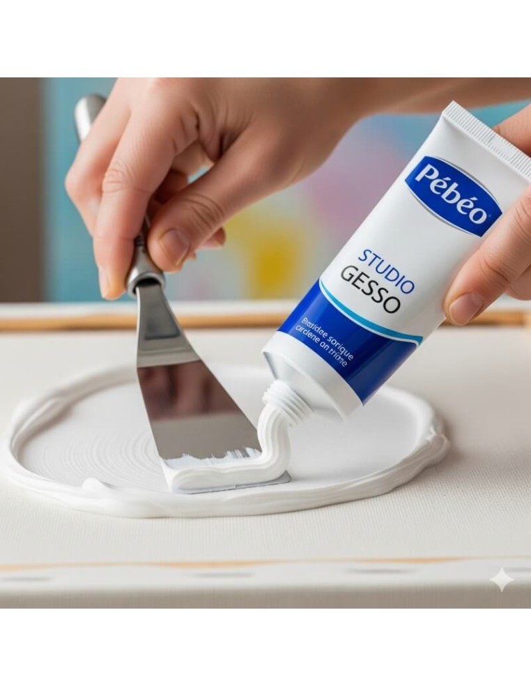 Prepara tus lienzos con el gesso de Pebeo para resultados de gran calidad.