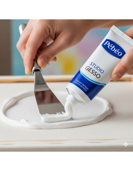 Prepara tus lienzos con el gesso de Pebeo para resultados de gran calidad.