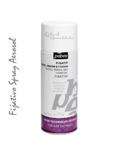 Fijativo en spray Pebeo 200 ml para proteger obras de arte en seco.