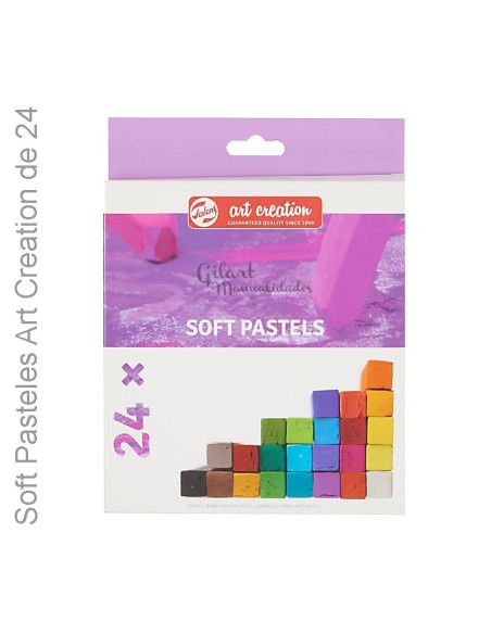 Pasteles suaves Talens Art Creation 24 colores para dibujo e ilustración.