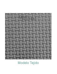 Placas de repujado tejido 200x115 mm para decorar proyectos en cuero, metal y plástico