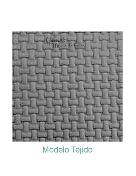 Placas de repujado tejido 200x115 mm para decorar proyectos en cuero, metal y plástico