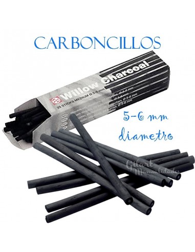 Carboncillos coates willow charcoal talens 5-6 mm