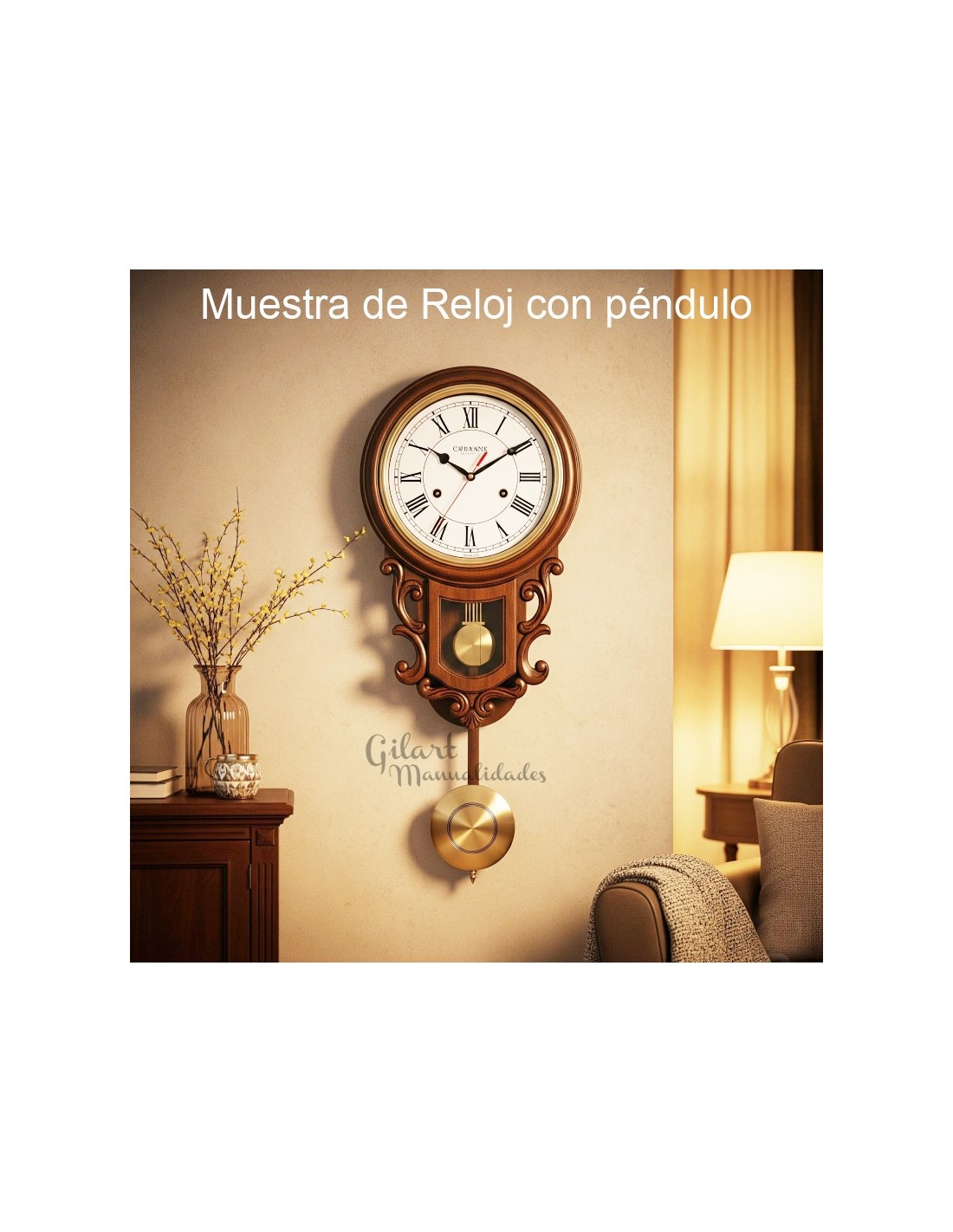 Comprar Péndulo de Reloj 70 mm Manualidades Gilart - Technical View