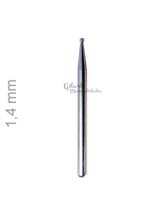 Punta de diamante 1,4 mm para pulido fino de vidrio y metales, máxima precisión.