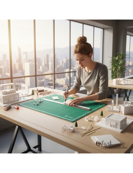 Tabla de Corte Talens Art Creation 90x60 cm - Mujer haciendo maqueta