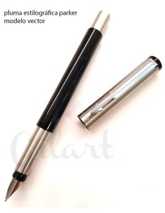 Pluma estilográfica Parker Vector Standard negra, elegante y precisa para escritura creativa