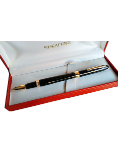 Comprar Pluma Sheaffer Crest Laca Negra 18K | Manualidades Gilart