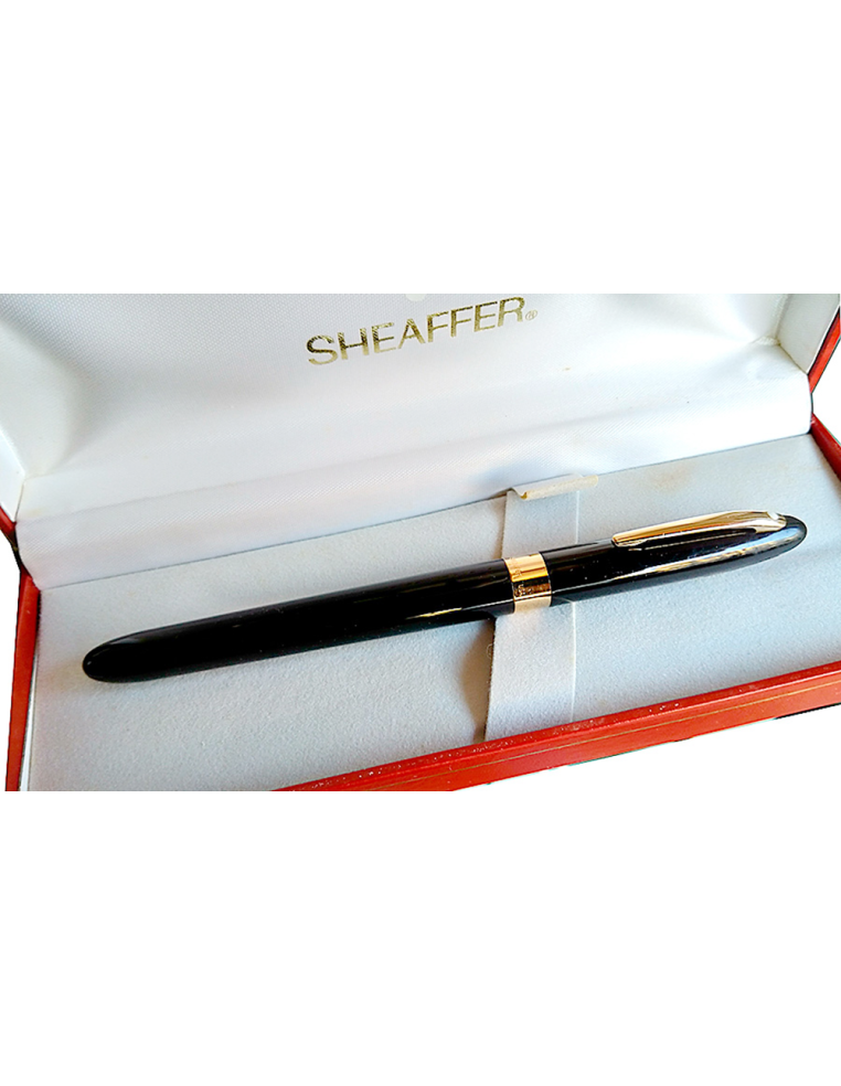 Pluma Sheaffer Crest Laca Negra 18K. El diseño elegante de una joya atemporal.
