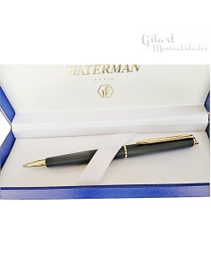 Bolígrafo Waterman Hemisphere laca negro mate para escritura elegante y de lujo.