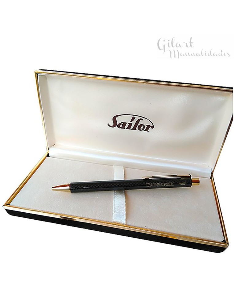 Bolígrafo Sailor 14 kts carbonex japan, una pieza de lujo para la escritura.