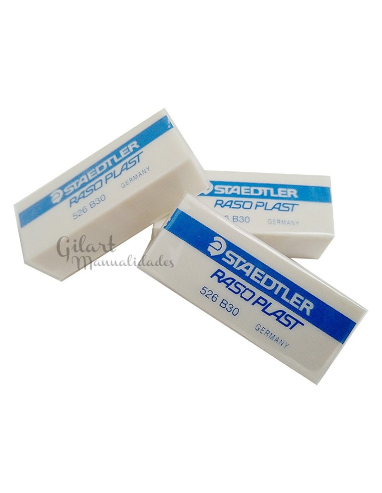 Goma de borrar Staedtler raso plast 526 B30 para lápiz, grafito y bellas artes.