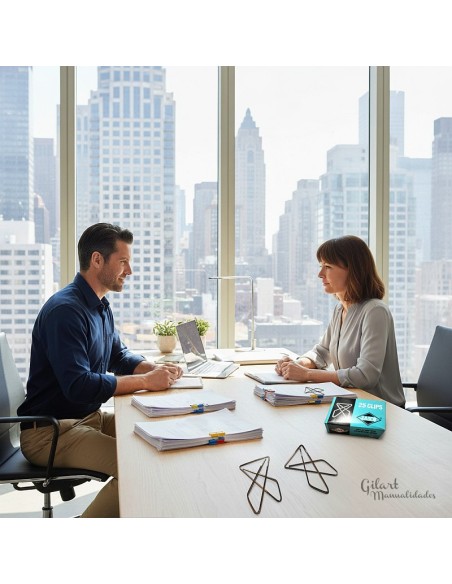 Organiza con elegancia. ✨ Clips mariposa JAER cromados 40x30 mm, 25 Uds.