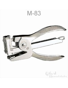 Grapadora tenaza El Casco M-83 cromo mate, elegante y funcional.
