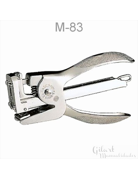 Grapadora tenaza El Casco M-83 cromo mate, elegante y funcional. Grapadora tenaza El Casco M-83 cromo mate, elegante y funcional.