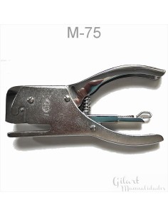 Grapadora tenaza El Casco M-75 en acabado cromo mate — elegante y funcional.
