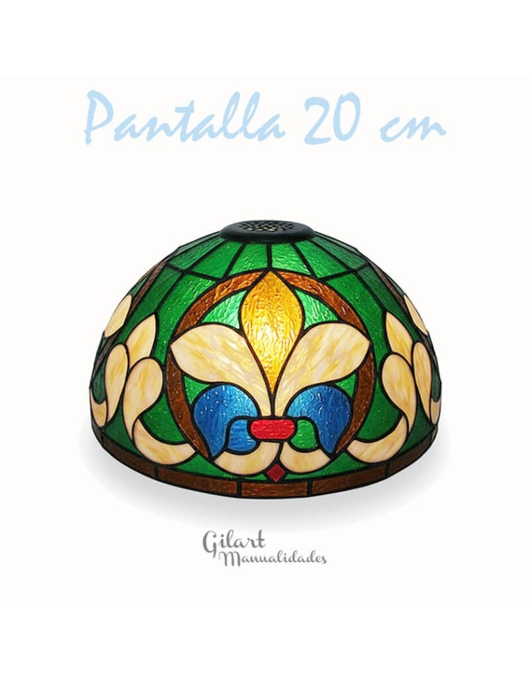 Esta es tu obra: lámpara Tiffany pintada con tu propio estilo y color.