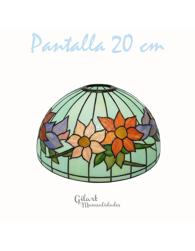 Pantalla de lámpara estilo Tiffany: una explosión de luz y color para tu hogar.