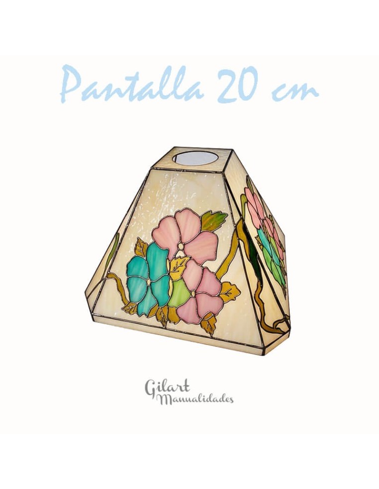 Pantalla Tiffany floral: colores vibrantes que iluminan tu espacio con estilo y arte.