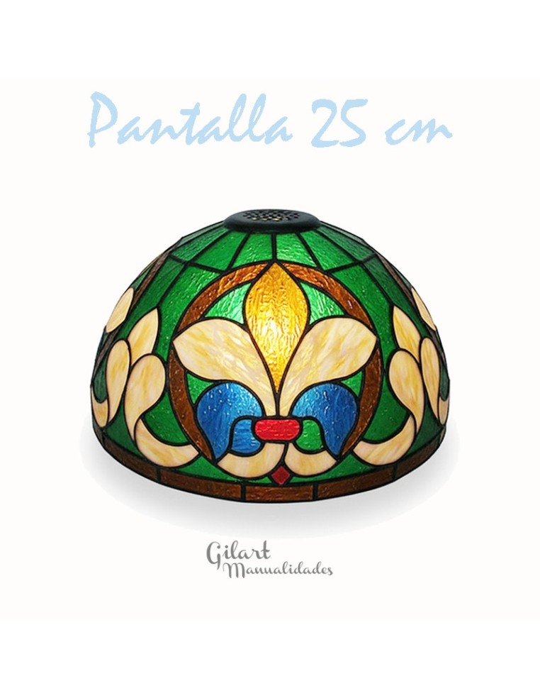 Comprar Pantalla Tiffany DIY Flor de lis Metacrilato 25 cm | Gilart
