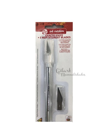 Cutter de precisión Talens. Herramienta esencial con 2 cuchillas de recambio. Cutter de precisión Talens. Herramienta esencial con 2 cuchillas de recambio.